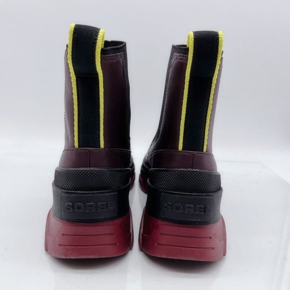 Sorel Brex Waterproof Platform Heel Chelsea Boot Bootie Chocolate US 9.5 - Picture 7 of 12